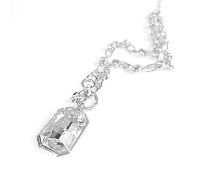 Rockin Silver Stone Necklace- Jacqueline Kent
