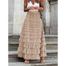 Load image into Gallery viewer, Sheer Trend - A-Line High Waisted Solid Color Tulle Skirts Bottoms