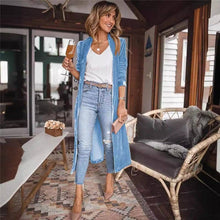 Load image into Gallery viewer, Sheer Trend - Loose Velvet Long Cardigan Coat With Elasticity