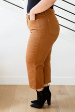 Load image into Gallery viewer, Briar High Rise Control Top Wide Leg Crop Jeans in Camel\