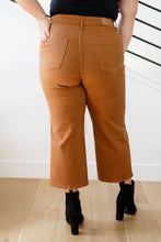 Load image into Gallery viewer, Briar High Rise Control Top Wide Leg Crop Jeans in Camel\