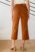 Load image into Gallery viewer, Briar High Rise Control Top Wide Leg Crop Jeans in Camel\