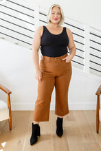 Load image into Gallery viewer, Briar High Rise Control Top Wide Leg Crop Jeans in Camel\