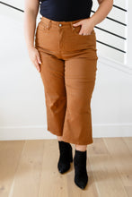 Load image into Gallery viewer, Briar High Rise Control Top Wide Leg Crop Jeans in Camel\