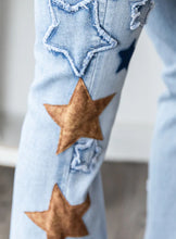 Load image into Gallery viewer, Washed Starry Patch Denim - Oli and Hali