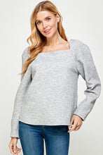 Load image into Gallery viewer, Just a Puff Textured Top - Grey - See and Be Seen
