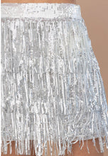Load image into Gallery viewer, Cowgirl Rhinestone Fringe Skirt - Blue B