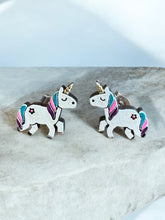 Load image into Gallery viewer, Crafted Wooden Earrings - Hand Painted - Laser Cut - 2 Styles