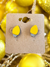 Load image into Gallery viewer, Holiday Crafted Wooden Earrings - Hand Painted - Laser Cut