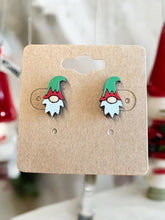 Load image into Gallery viewer, Holiday Crafted Wooden Earrings - Hand Painted - Laser Cut