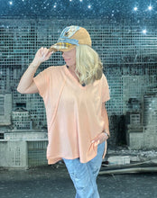 Load image into Gallery viewer, Sherbert Waffle Top - V Neck - 2 Color Options - Andree By Unit