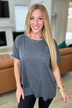 Load image into Gallery viewer, Casually Cool Patch Pocket Tee in Charcoal - Rae Mode