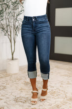 Load image into Gallery viewer, Karen High Rise Double Waist Band Capri Jeans