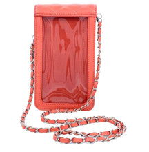 Load image into Gallery viewer, Quilted Faux Leather Crossbody Phone Case - Black or Peach - Badgley Mischka