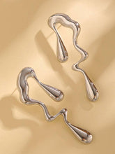 Load image into Gallery viewer, Sheer Trend - Geometric Solid Color Drop Earrings