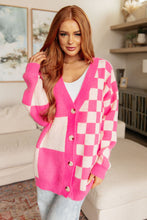 Load image into Gallery viewer, Don't Stop Me Now Checkered Cardigan