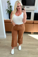 Load image into Gallery viewer, Briar High Rise Control Top Wide Leg Crop Jeans in Camel\