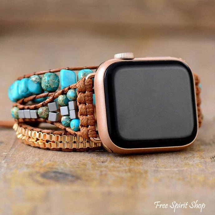 Turquoise Howlite Apple Watch Band - Free Spirit Shop