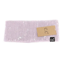 Load image into Gallery viewer, C.C Beanie - Allover Clear Sequin Head Wrap HWC0044