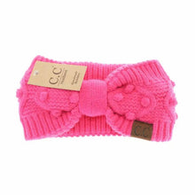 Load image into Gallery viewer, C.C Beanie - Bobble Knit C.C Head Wrap HW3836