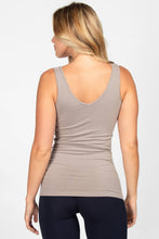 Load image into Gallery viewer, Reversible V-Scoop Neck Tank Top. New Colors!: Regular Size / Black