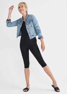 Talia Cropped Capri Shaping Legging - Cotton Stretch - Yummie