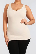 Load image into Gallery viewer, Reversible V-Scoop Neck Tank Top. New Colors!: Regular Size / Black