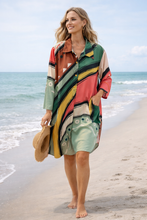 Load image into Gallery viewer, Gabriella Abstract Fall Resort Dress - Modaposa