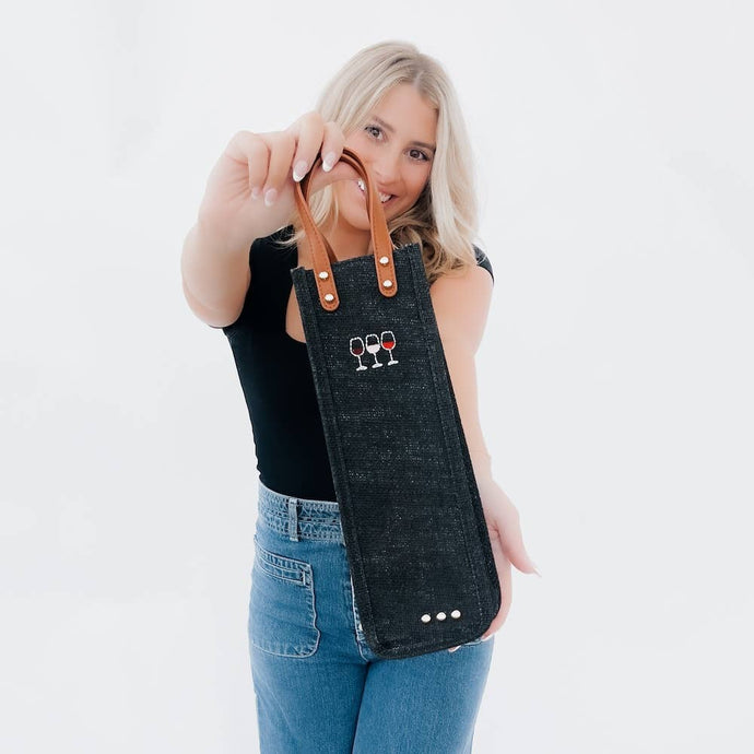 Pretty Simple - Gifted Canvas Reusable Wine Tote