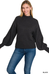 Grey Ghost Sweater - 2 Color Choices - Zenana