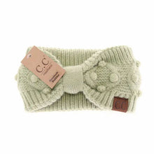 Load image into Gallery viewer, C.C Beanie - Bobble Knit C.C Head Wrap HW3836