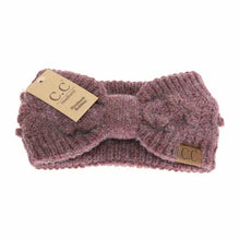 Load image into Gallery viewer, C.C Beanie - Bobble Knit C.C Head Wrap HW3836