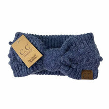 Load image into Gallery viewer, C.C Beanie - Bobble Knit C.C Head Wrap HW3836