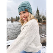 Load image into Gallery viewer, Fuzzy Lined Mixed Soft Yarn  CC Beanie