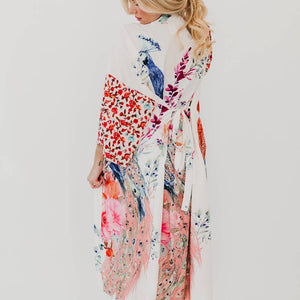 Pretty Simple - Peacock Summer Kimono