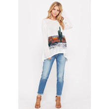 Load image into Gallery viewer, Desert Sunset Graphic Knit Top - Phil Love