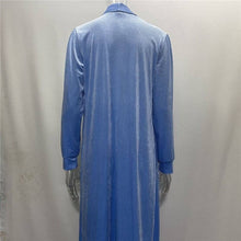 Load image into Gallery viewer, Sheer Trend - Loose Velvet Long Cardigan Coat With Elasticity