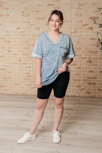 Load image into Gallery viewer, Earthy Chic Mineral Wash Mini Dress in Denim - Very J