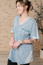 Load image into Gallery viewer, Earthy Chic Mineral Wash Mini Dress in Denim - Very J