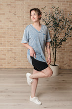Load image into Gallery viewer, Earthy Chic Mineral Wash Mini Dress in Denim - Very J