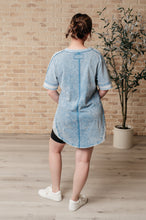 Load image into Gallery viewer, Earthy Chic Mineral Wash Mini Dress in Denim - Very J