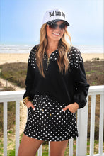 Load image into Gallery viewer, Jess Lea - After Dark Polka Dot Skort