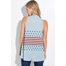 Load image into Gallery viewer, Phil Love - America flag stripe muscle tank top
