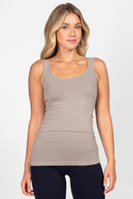 Load image into Gallery viewer, Reversible V-Scoop Neck Tank Top. New Colors!: Regular Size / Black