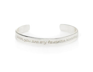 Mom Your Are My Favorite Blessing - Rustic Cuff