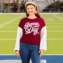 Load image into Gallery viewer, Game Day Maroon Top - style 40015