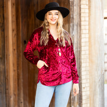 Load image into Gallery viewer, Velvet Crush Top - style 40014 view 2
