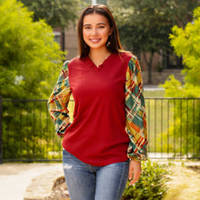 Load image into Gallery viewer, Plaid Perfection Top - style 40060