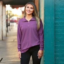 Load image into Gallery viewer, Sparkle On Purple Pullover - style 40069