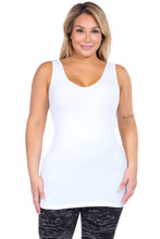 Load image into Gallery viewer, Reversible V-Scoop Neck Tank Top. New Colors!: Regular Size / Black
